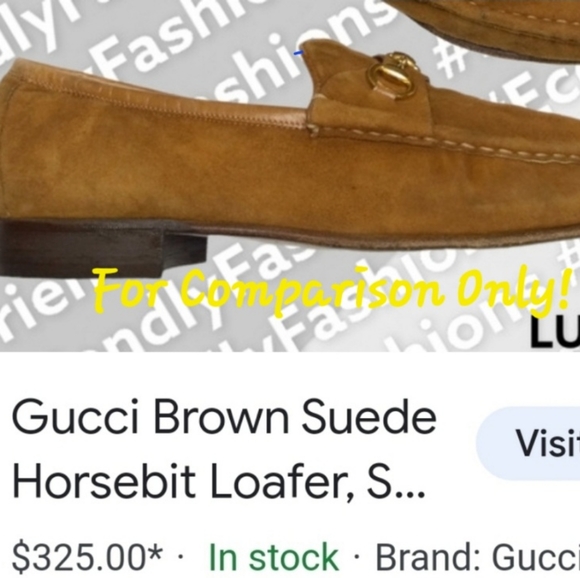 Vtg Gucci Like Van Eli Frolicca Horse Bits Brown Suede Loafers Sz 9M EUC - Picture 2 of 14